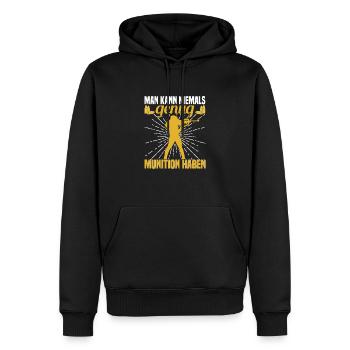 Sport Shooting Precision Sports for Shooting Club - Men’s Premium Organic Hoodie - black - Front - Nico (187cm)