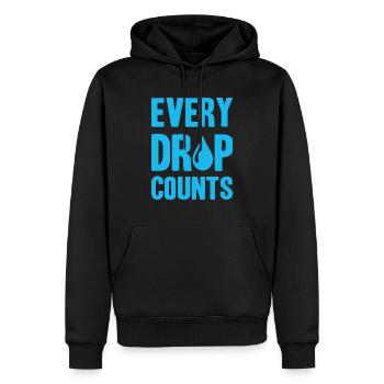 Rainwater tank - collecting rainwater - Men’s Premium Organic Hoodie - black - Front - Nico (187cm)