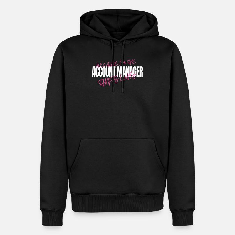 Patrons Chargé de compte - Sweat à capuche Premium bio Homme - noir