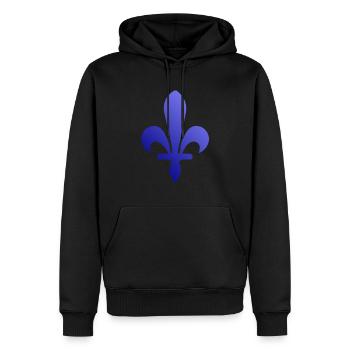 Bosnien Flagge Bosna Shirt – Perfektes Bosnische - Männer Premium Bio Hoodie - Schwarz - Vorne - Nico (187cm)