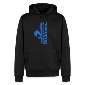 Bosnia Flag Bosna Shirt – Perfect Bosnian - Men’s Premium Organic Hoodie - black - Front - Nico (187cm)