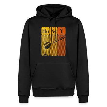Honig Periodensystem Elemente Retro - Männer Premium Bio Hoodie - Schwarz - Vorne - Nico (187cm)