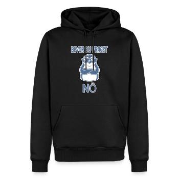Before you ask no Funny Penguin - Men’s Premium Organic Hoodie - black - Front - Nico (187cm)