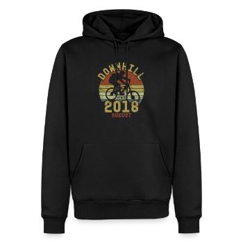 Birthday Downhill Bike Bike August 2018 - Men’s Premium Organic Hoodie - black - Front - Nico (187cm)