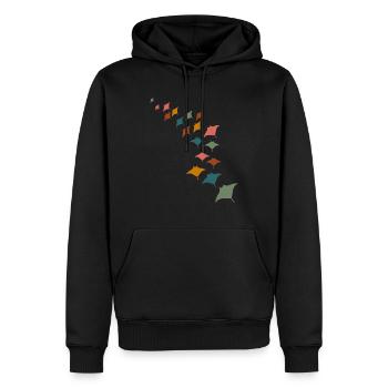 Manta Ray Endangered Animals Ocean Scuba Diving - Männer Premium Bio Hoodie - Schwarz - Vorne - Nico (187cm)