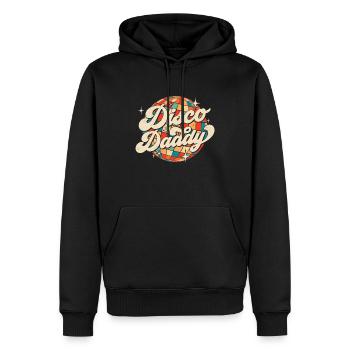 Vintage Disco Daddy Retro Dad Grandpa - Männer Premium Bio Hoodie - Schwarz - Vorne - Nico (187cm)