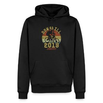 Birthday Downhill Bike Bike January 2019 - Men’s Premium Organic Hoodie - black - Front - Nico (187cm)