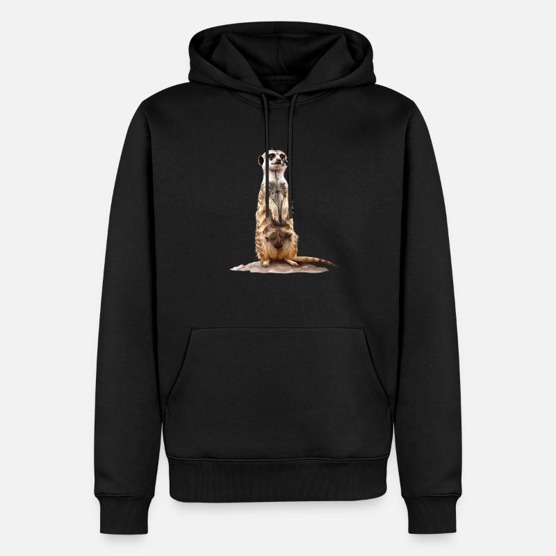 Suricate - Sweat à capuche Premium bio Homme - noir