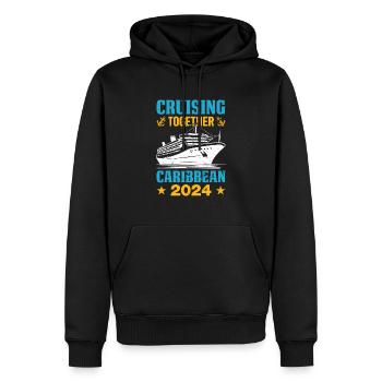 Kreuzfahrt Urlaub Karibik 2024 - Männer Premium Bio Hoodie - Schwarz - Vorne - Nico (187cm)