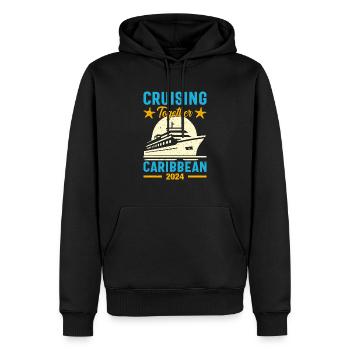 Caribbean Cruise Command 2024 - Men’s Premium Organic Hoodie - black - Front - Nico (187cm)