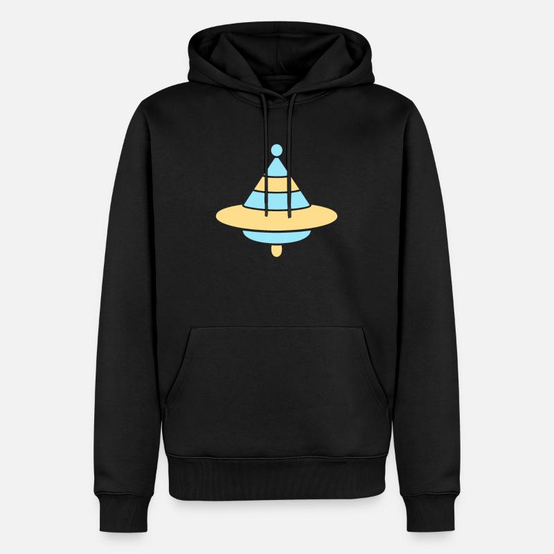 KREISEL - Männer Premium Bio Hoodie - Schwarz