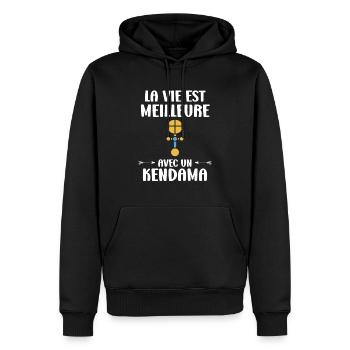 Kendama - Men’s Premium Organic Hoodie - black - Front - Nico (187cm)