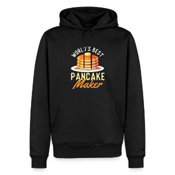 World's Best Pancake Maker - Pancake Lover - Men’s Premium Organic Hoodie - black - Front - Nico (187cm)