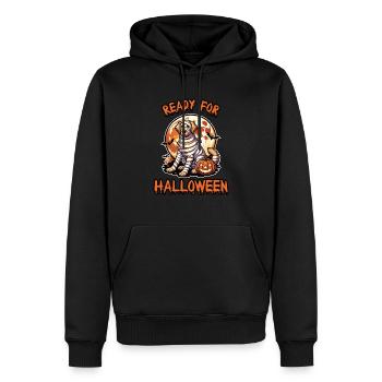 Ready for Halloween Golden Retriever - Men’s Premium Organic Hoodie - black - Front - Nico (187cm)
