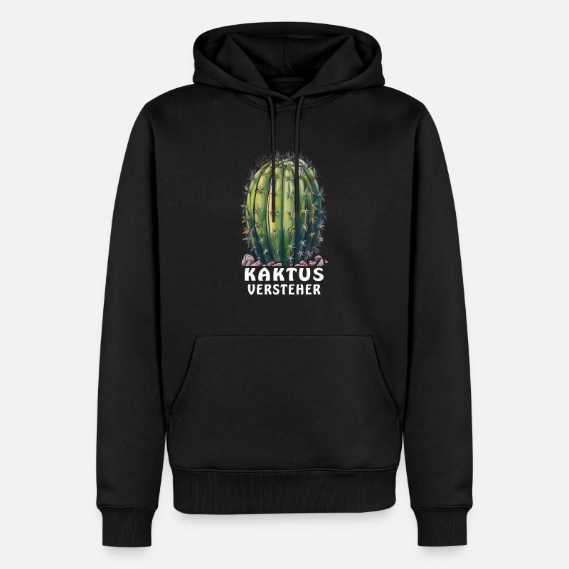 COMPRÉHENSEUR DE CACTUS - Sweat à capuche Premium bio Homme - noir