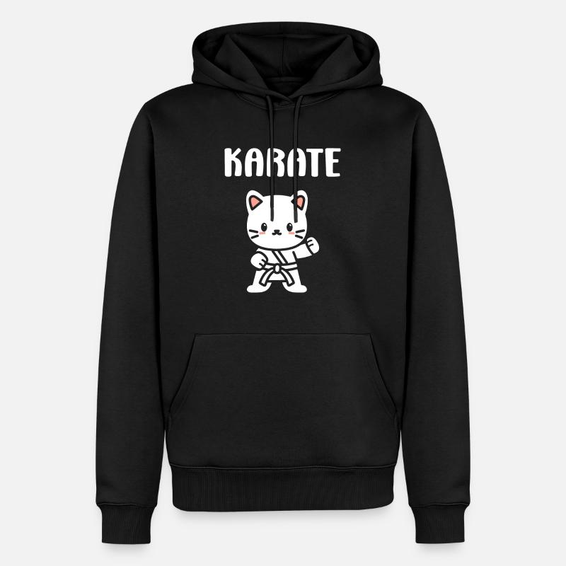 Karate - Männer Premium Bio Hoodie - Schwarz