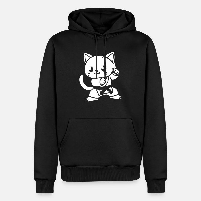Karate - Männer Premium Bio Hoodie - Schwarz