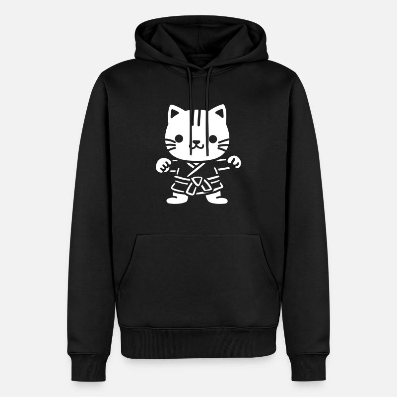 Karate - Männer Premium Bio Hoodie - Schwarz