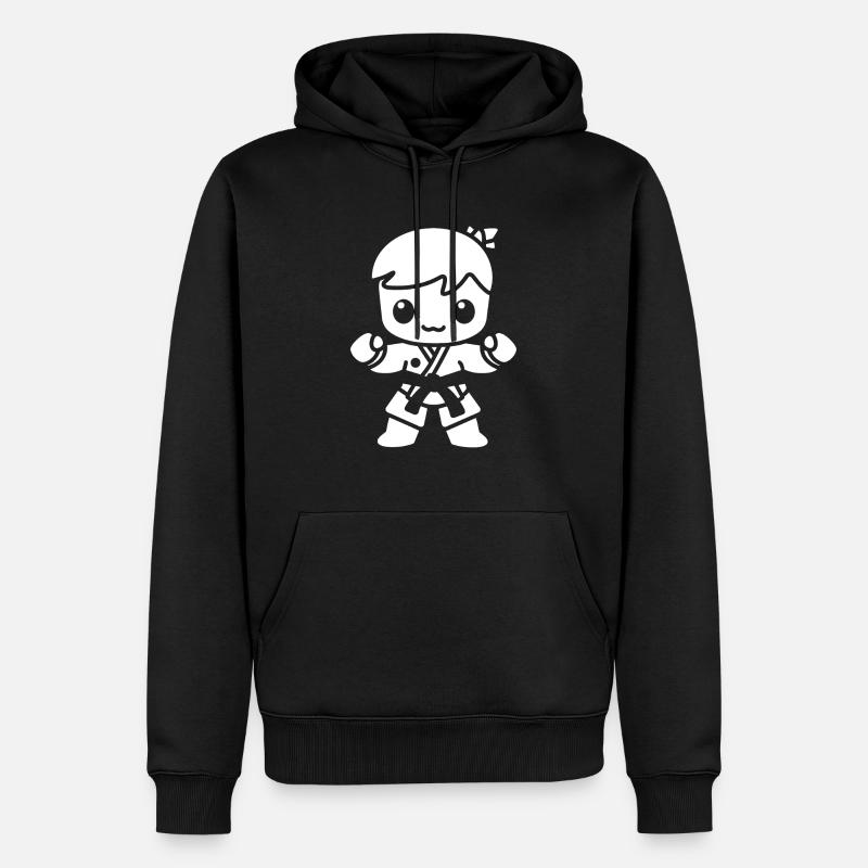 Karate - Männer Premium Bio Hoodie - Schwarz