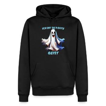 JE SUIS LE BON - Sweat à capuche Premium bio Homme - noir - Devant - Nico (187cm)