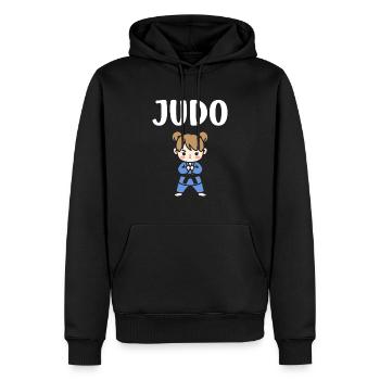 Judo - Männer Premium Bio Hoodie - Schwarz - Vorne - Nico (187cm)
