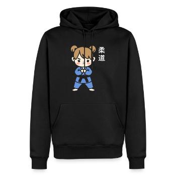 Judo - Männer Premium Bio Hoodie - Schwarz - Vorne - Nico (187cm)