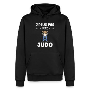 Judo - Männer Premium Bio Hoodie - Schwarz - Vorne - Nico (187cm)