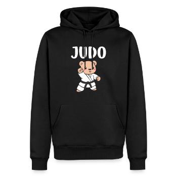 Judo - Männer Premium Bio Hoodie - Schwarz - Vorne - Nico (187cm)