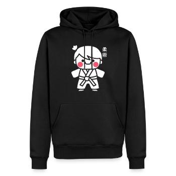 Jiu Jitsu - Männer Premium Bio Hoodie - Schwarz - Vorne - Nico (187cm)