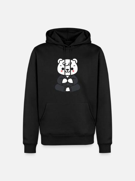 Jiu Jitsu - Sweat à capuche Premium bio Homme - noir
