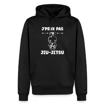 Jiu Jitsu - Männer Premium Bio Hoodie - Schwarz - Vorne - Nico (187cm)