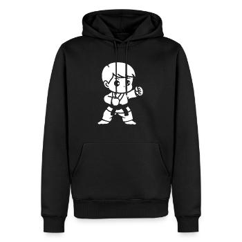 Jiu Jitsu - Männer Premium Bio Hoodie - Schwarz - Vorne - Nico (187cm)