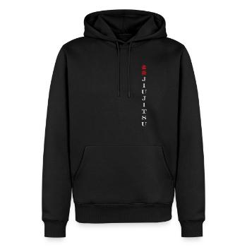 Jiu Jitsu - Männer Premium Bio Hoodie - Schwarz - Vorne - Nico (187cm)