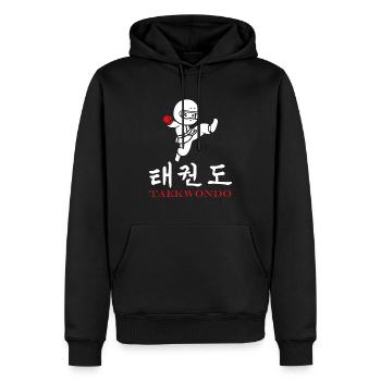 Taekwondo - Männer Premium Bio Hoodie - Schwarz - Vorne - Nico (187cm)
