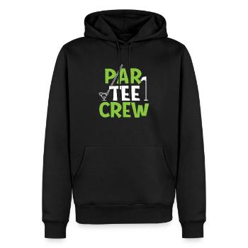 Par Tee Crew - Lustiger Golfliebhaber Golfer - Männer Premium Bio Hoodie - Schwarz - Vorne - Nico (187cm)