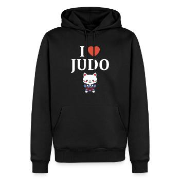 Judo - Männer Premium Bio Hoodie - Schwarz - Vorne - Nico (187cm)