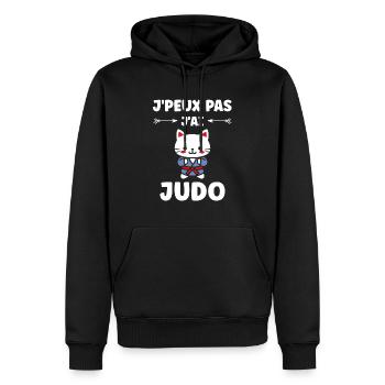Judo - Männer Premium Bio Hoodie - Schwarz - Vorne - Nico (187cm)