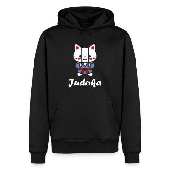 Judo - Männer Premium Bio Hoodie - Schwarz - Vorne - Nico (187cm)