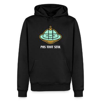 flying saucer - Men’s Premium Organic Hoodie - black - Front - Nico (187cm)