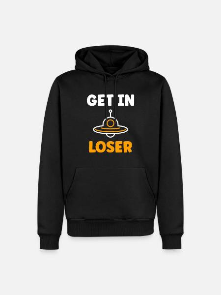 flying saucer - Men’s Premium Organic Hoodie - black