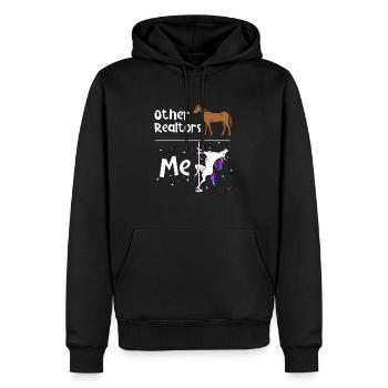 Other Realtors Me - Unicorn Real Estate Agent - Men’s Premium Organic Hoodie - black - Front - Nico (187cm)