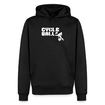 Cycle Ball Funny Cycle Ball - Männer Premium Bio Hoodie - Schwarz - Vorne - Nico (187cm)