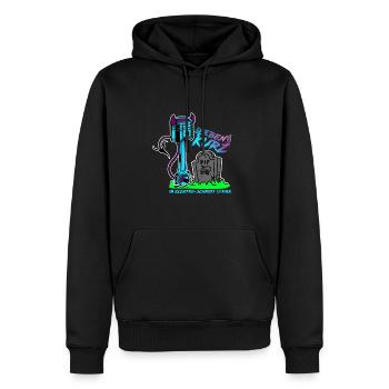 Elektroschrott - Männer Premium Bio Hoodie - Schwarz - Vorne - Nico (187cm)