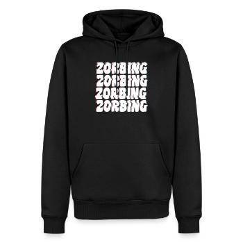 Glitched Zorbing Sport - Sweat à capuche Premium bio Homme - noir - Devant - Nico (187cm)