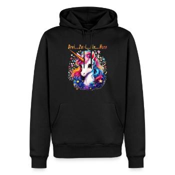 Three... Two... ONE... HORN - Men’s Premium Organic Hoodie - black - Front - Nico (187cm)