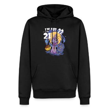 Zombie zum 22. Geburtstag - 21 + Zombie Finger für - Männer Premium Bio Hoodie - Schwarz - Vorne - Nico (187cm)