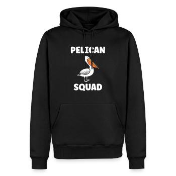 pelican - Sweat à capuche Premium bio Homme - noir - Devant - Nico (187cm)