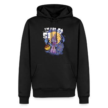 52. Geburtstag Zombie - 51 + Zombie Finger für - Männer Premium Bio Hoodie - Schwarz - Vorne - Nico (187cm)