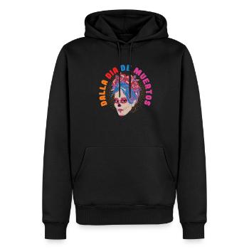 Dalla Dia De Muertos Day Of The Dead - Männer Premium Bio Hoodie - Schwarz - Vorne - Nico (187cm)