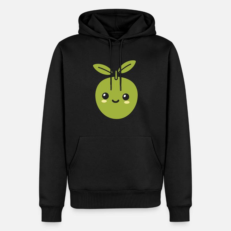 Olive - Männer Premium Bio Hoodie - Schwarz